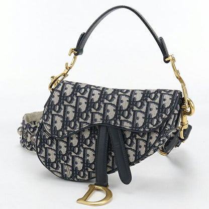 二手 Dior 单肩包 女士品牌 Dior 马鞍迷你 海军蓝 USDCD110232011