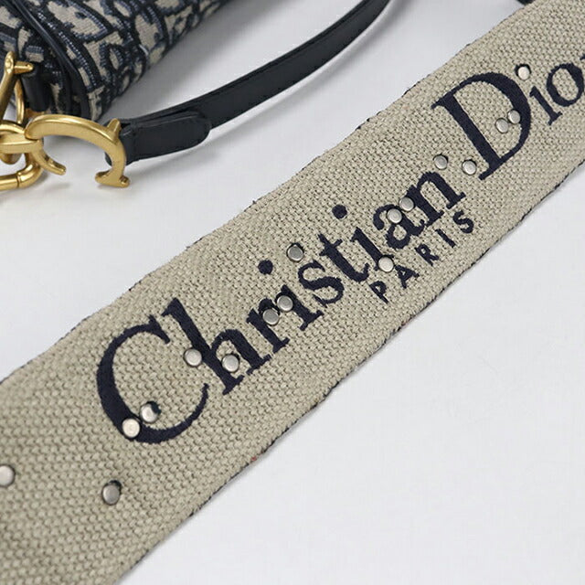 二手 Dior 单肩包 女士品牌 Dior 马鞍迷你 海军蓝 USDCD110232011