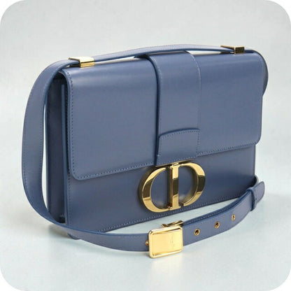 中古 ディオール 斜め掛け ショルダーバッグ レディース ブランド Dior 30 モンテーニュ レザー ブルー USDCD110427011