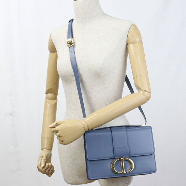 中古 ディオール 斜め掛け ショルダーバッグ レディース ブランド Dior 30 モンテーニュ レザー ブルー USDCD110427011