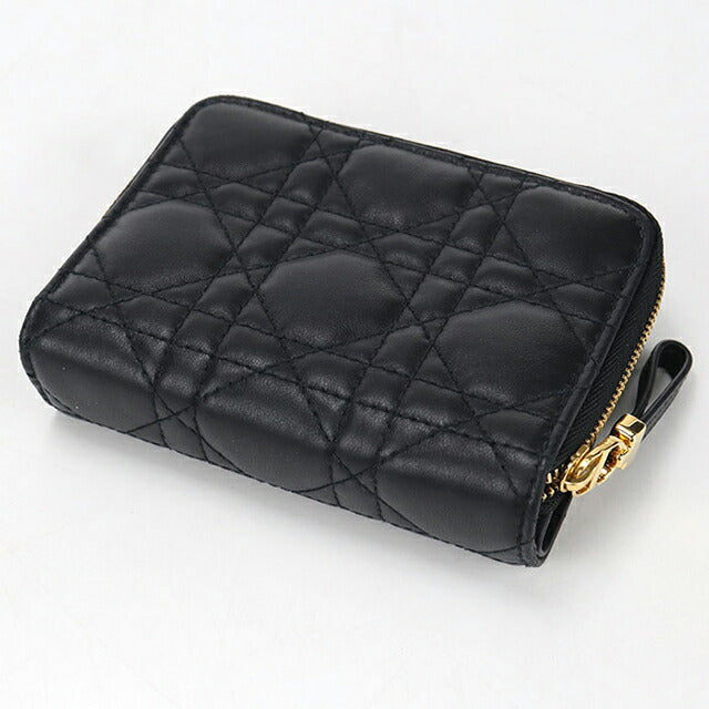 【中古】 Christian Dior クリスチャン・ディオール  レディース財布   CDロゴ 二つ折り財布 ブラック 黒 レディース ウォレット 24015712 MY Christian Dior - 【中古】 Christian Dior クリスチャン・ディオール