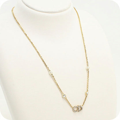 中古 ディオール ネックレス レディース ブランド Dior クレール ディー リュヌ ネックレス N3522WOMZI_D301 ゴールド アクセサリー USDCD110896011