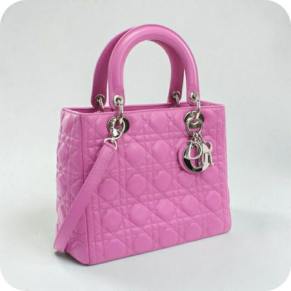 二手 Dior 手提包 女士品牌 Dior Lady Dior 2WAY 包 中号 紫色 USDCD111002011