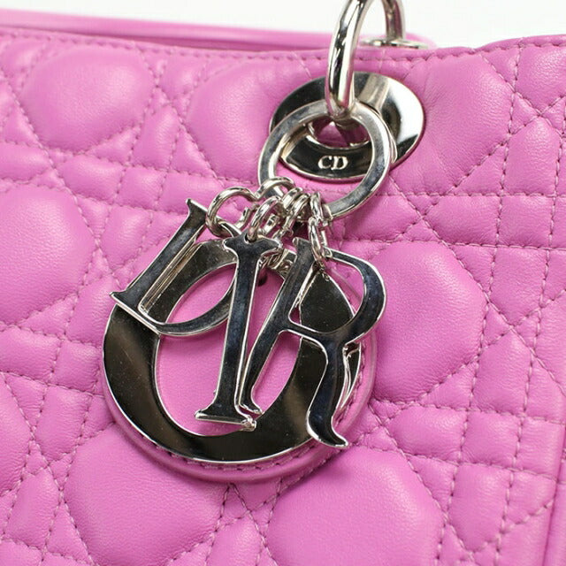 二手 Dior 手提包 女士品牌 Dior Lady Dior 2WAY 包 中号 紫色 USDCD111002011
