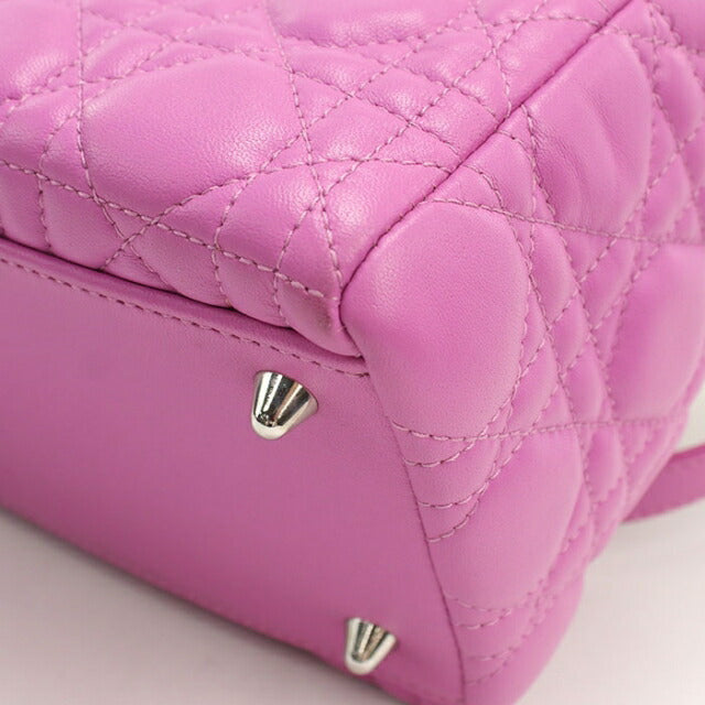 二手 Dior 手提包 女士品牌 Dior Lady Dior 2WAY 包 中号 紫色 USDCD111002011