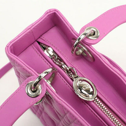 二手 Dior 手提包 女士品牌 Dior Lady Dior 2WAY 包 中号 紫色 USDCD111002011