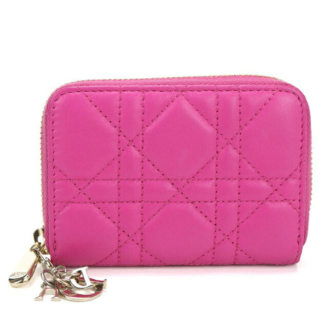 中古 ディオール 小銭入れ レディース ブランド Dior レディディオール コインケース ピンク USDCD111293011