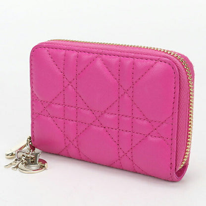 中古 ディオール 小銭入れ レディース ブランド Dior レディディオール コインケース ピンク USDCD111293011