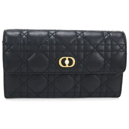 Used Dior long wallet bi-fold ladies brand Dior Dior Jolie Orchid long wallet black USDCD111948011