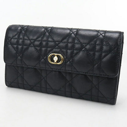Used Dior long wallet bi-fold ladies brand Dior Dior Jolie Orchid long wallet black USDCD111948011