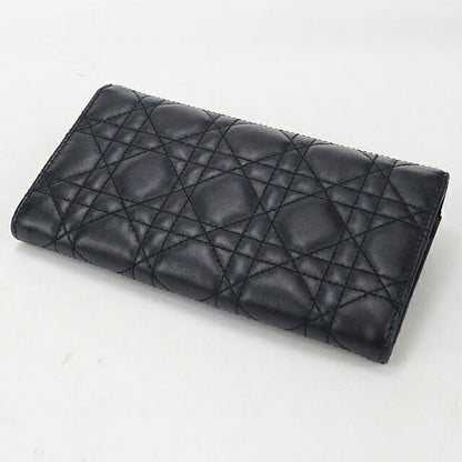 Used Dior long wallet bi-fold ladies brand Dior Dior Jolie Orchid long wallet black USDCD111948011