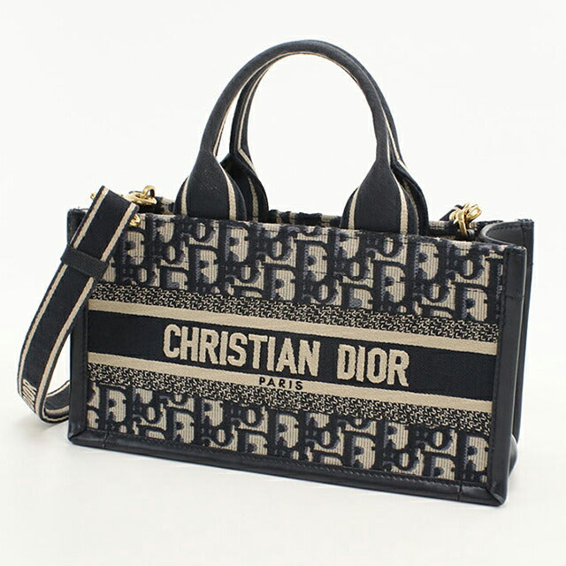 中古 ディオール トートバッグ レディース ブランド Dior ブックトート 2WAY ネイビー USDCD112539011