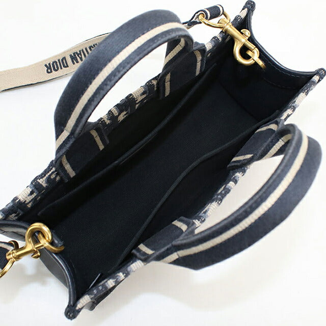 中古 ディオール トートバッグ レディース ブランド Dior ブックトート 2WAY ネイビー USDCD112539011