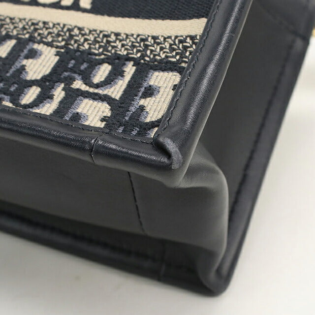 中古 ディオール トートバッグ レディース ブランド Dior ブックトート 2WAY ネイビー USDCD112539011