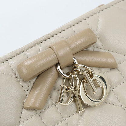 中古 ディオール 二つ折り財布 二折財布 レディース ブランド Dior レディディオール ダリア　ウォレット S2605OUQC ベージュ USDCD112610011