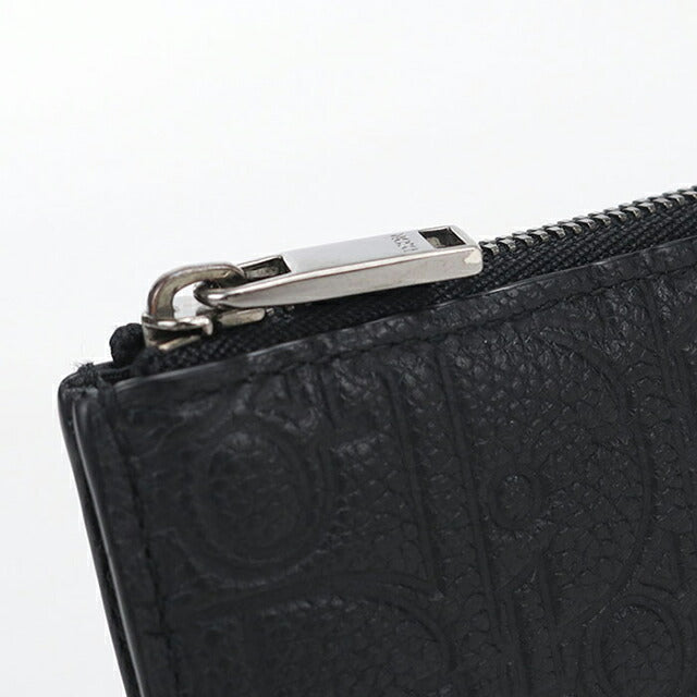 中古 ディオール 小銭入れ メンズ ブランド Dior ディオールグラビティ フラグメントケース レザー ブラック USDCD113745011