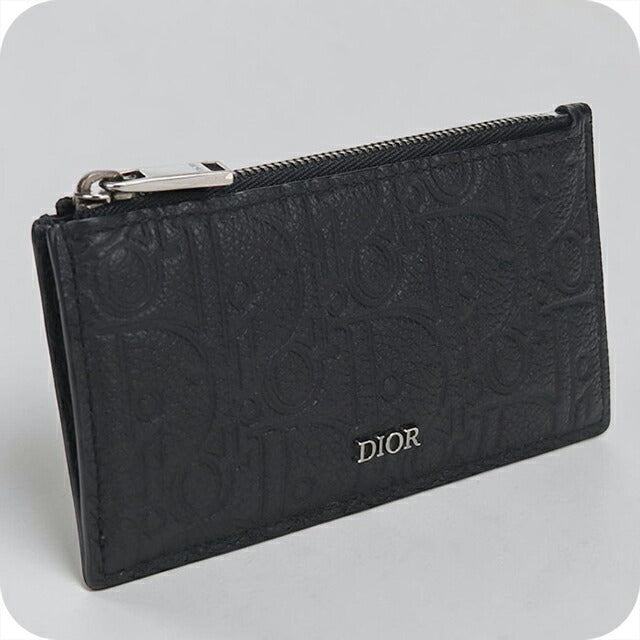 中古 ディオール 小銭入れ メンズ ブランド Dior ディオールグラビティ フラグメントケース レザー ブラック USDCD113745011