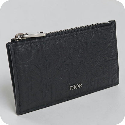 中古 ディオール 小銭入れ メンズ ブランド Dior ディオールグラビティ フラグメントケース レザー ブラック USDCD113745011