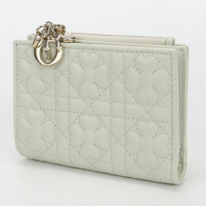 中古 ディオール 二つ折り財布 二折財布 レディース ブランド Dior レディディオール Dahlia レザー グリーン USDCD113985011