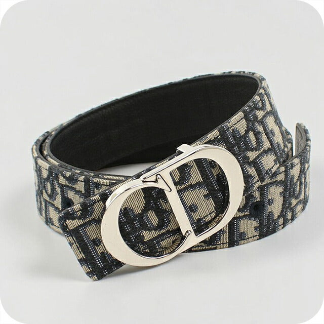 中古 ディオール ベルト メンズ ブランド Dior CD Icon ネイビー USDCD113986011
