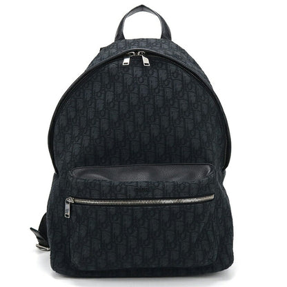 中古 ディオール リュック メンズ ブランド Dior ディオール オブリーク Rider バックパック ブラック USDCD114425011