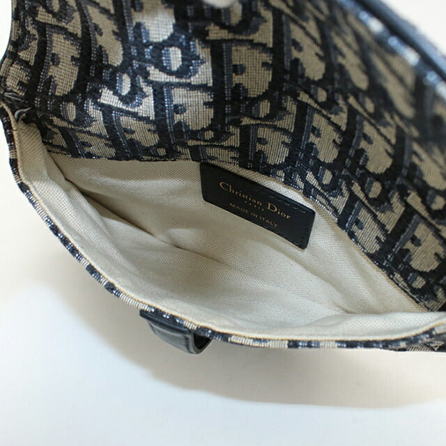 中古 ディオール ボディバッグ レディース ブランド Dior サドル ベルトバッグ ネイビー USDCD114431011
