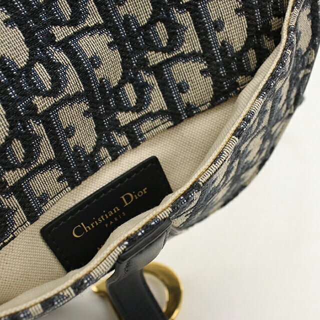 中古 ディオール ボディバッグ レディース ブランド Dior サドル ベルトバッグ ネイビー USDCD114431011