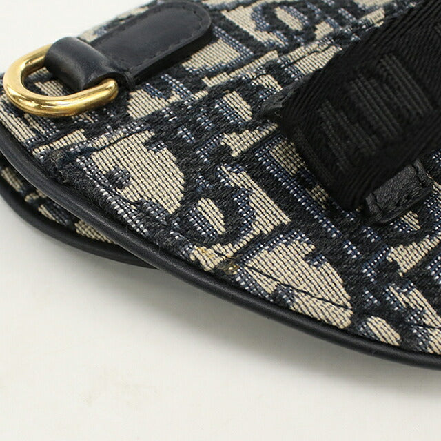 中古 ディオール ボディバッグ レディース ブランド Dior サドル ベルトバッグ ネイビー USDCD114431011