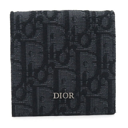 中古 ディオール 小銭入れ メンズ ブランド Dior ディオールオブリーク コインケース ブラック USDCD114542011
