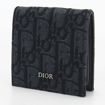 中古 ディオール 小銭入れ メンズ ブランド Dior ディオールオブリーク コインケース ブラック USDCD114542011