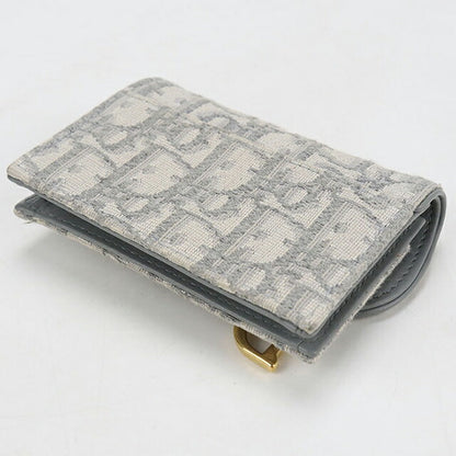 中古 ディオール 名刺入れ レディース ブランド Dior サドル ブルーム カードホルダー S5611CTZQ_M932 グレー USDCD114584011