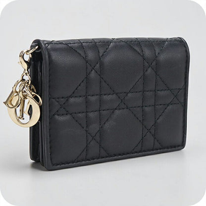 中古 ディオール 名刺入れ レディース ブランド Dior レディディオール ブルーム カードホルダー S0011ONMJ_M900 ブラック USDCD114608011