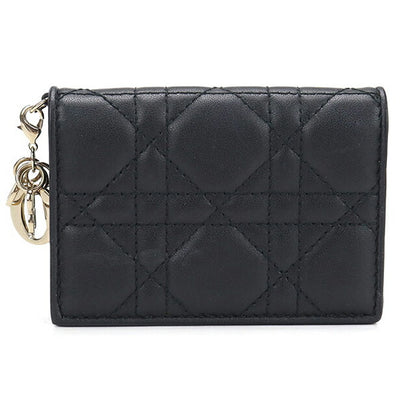中古 ディオール 名刺入れ レディース ブランド Dior レディディオール ブルーム カードホルダー S0011ONMJ_M900 ブラック USDCD114608011