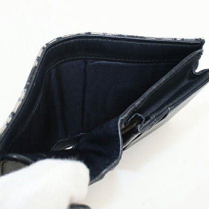 中古 ディオール 三つ折り財布 三折財布 レディース ブランド Dior サドル ネイビー USDCD114694011