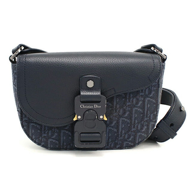 中古 ディオール 斜め掛け ショルダーバッグ メンズ ブランド Dior サドル 2ADCA435DJD ネイビー USDCD115208011