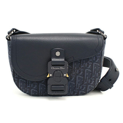 中古 ディオール 斜め掛け ショルダーバッグ メンズ ブランド Dior サドル 2ADCA435DJD ネイビー USDCD115208011