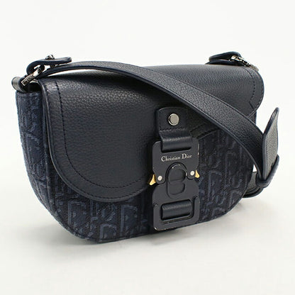 中古 ディオール 斜め掛け ショルダーバッグ メンズ ブランド Dior サドル 2ADCA435DJD ネイビー USDCD115208011