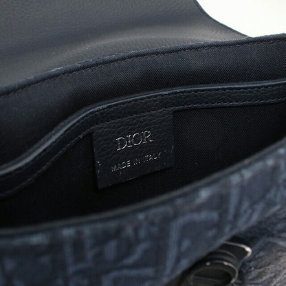 中古 ディオール 斜め掛け ショルダーバッグ メンズ ブランド Dior サドル 2ADCA435DJD ネイビー USDCD115208011