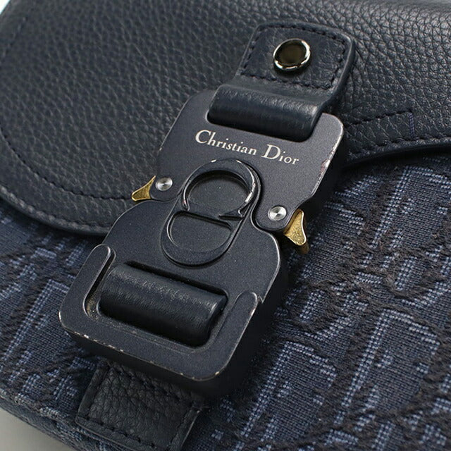 中古 ディオール 斜め掛け ショルダーバッグ メンズ ブランド Dior サドル 2ADCA435DJD ネイビー USDCD115208011