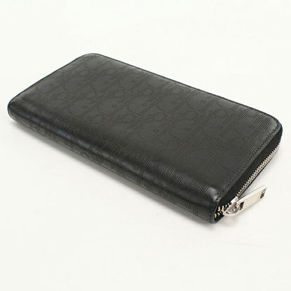 中古 ディオール 長財布ラウンドファスナー メンズ ブランド Dior ディオール オブリーク ロングジップウォレット ブラック USDCD115230011