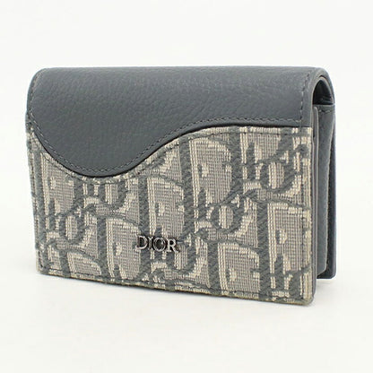 中古 ディオール 名刺入れ メンズ ブランド Dior サドル ビジネスカードホルダー 2ADCH166YKS グレー USDCD115237011