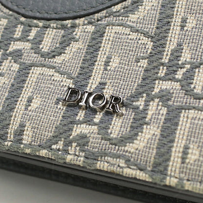 中古 ディオール 名刺入れ メンズ ブランド Dior サドル ビジネスカードホルダー 2ADCH166YKS グレー USDCD115237011