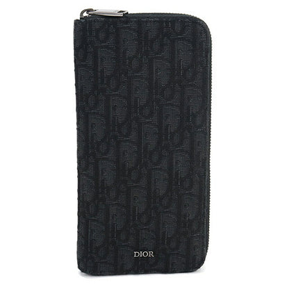 Used Dior long wallet round zipper men&