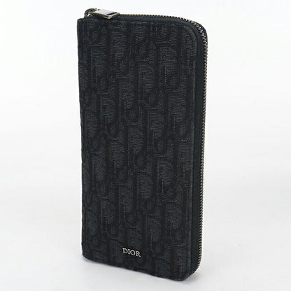 Used Dior long wallet round zipper men&