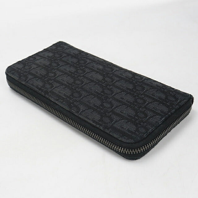 Used Dior long wallet round zipper men&