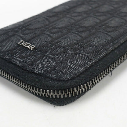 Used Dior long wallet round zipper men&