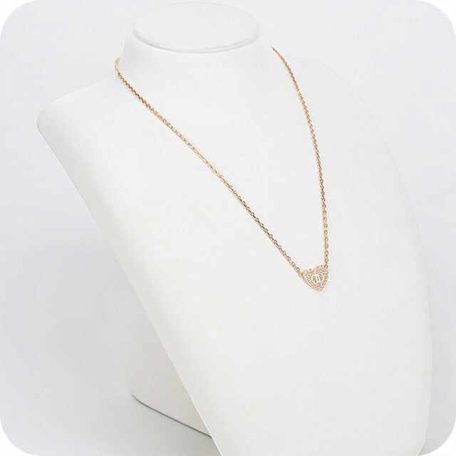 中古 ディオール ネックレス レディース ブランド Dior ハート ピンク