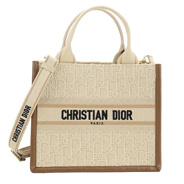 中古 ディオール トートバッグ レディース ブランド Dior ブックトート バッグ スモール 2WAY M1325CZCC ベージュ USDCD115647011