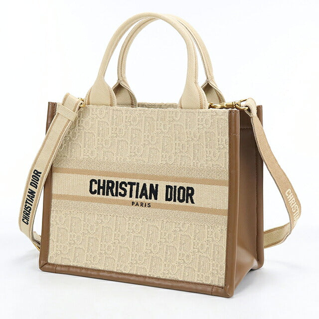 中古 ディオール トートバッグ レディース ブランド Dior ブックトート バッグ スモール 2WAY M1325CZCC ベージュ USDCD115647011