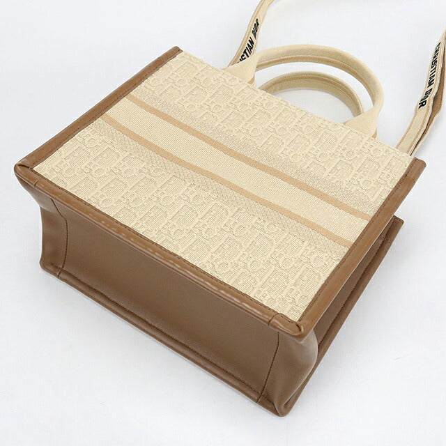 中古 ディオール トートバッグ レディース ブランド Dior ブックトート バッグ スモール 2WAY M1325CZCC ベージュ USDCD115647011